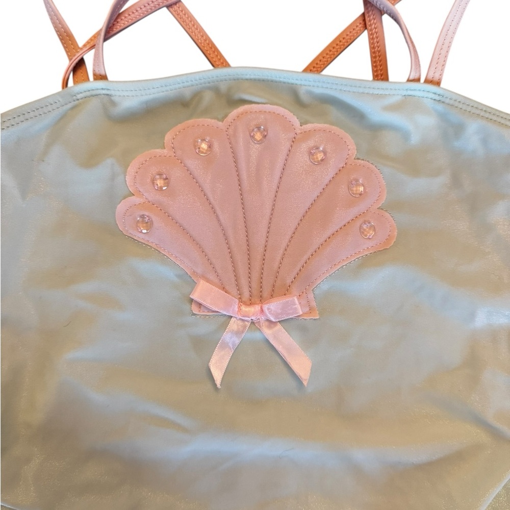 Kate Mack Pink Seashell Swimsuit size 10 - Picture 6 of 7
